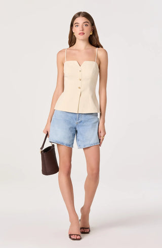 Britta Cream Top