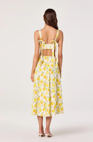 Myria Lemon Print Crop Top - Glamourous Grace