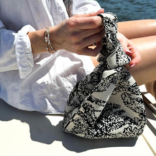 The Palm Beach Black Handbag - Glamourous Grace