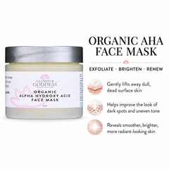 Organic AHA Face Mask – Renewing Treatment for Exfoliation & Glow