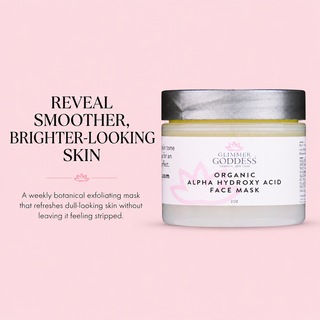 Organic AHA Face Mask – Renewing Treatment for Exfoliation & Glow - Glamourous Grace