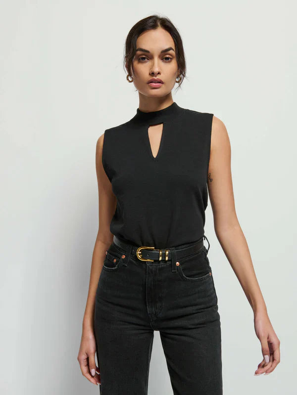 Nation LTD Alba Mock Neck Top - Glamourous Grace