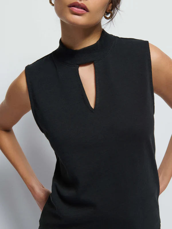 Nation LTD Alba Mock Neck Top - Glamourous Grace