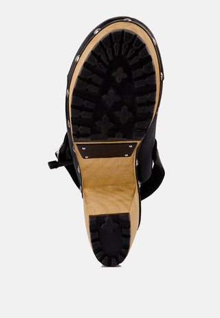 Alona Slingback High Block Heeled Clogs