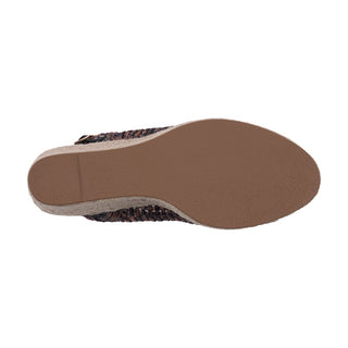 Women's Amira Leopard Woven Espadrille Wedge Sandals