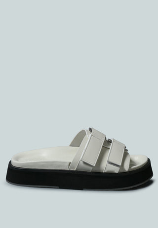 Aniston Buckled Flatform Slip-On Sandal