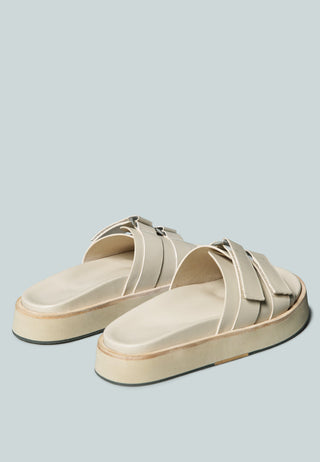 Aniston Buckled Flatform Slip-On Sandal