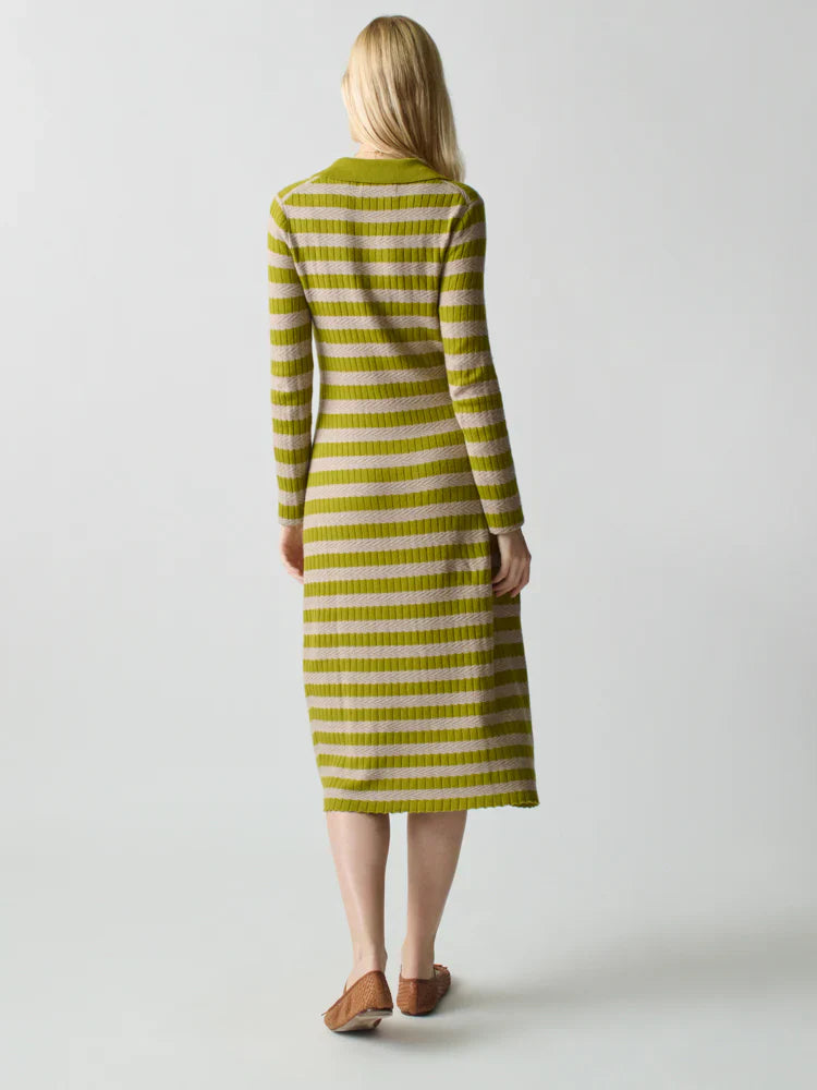 Lingua Franca Morrissey Textured Stripe Dress - Glamourous Grace