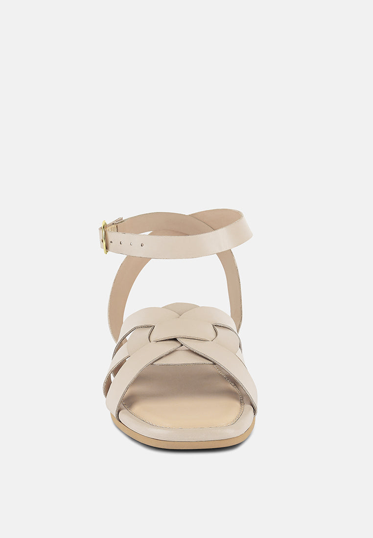Ashton Flat Ankle Strap Sandals - Glamourous Grace