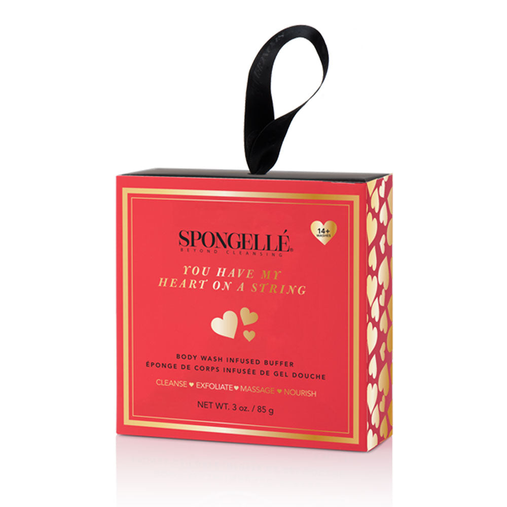 You Have My Heart on a String: Boxed Heart Shaped Sponge - Glamourous Grace