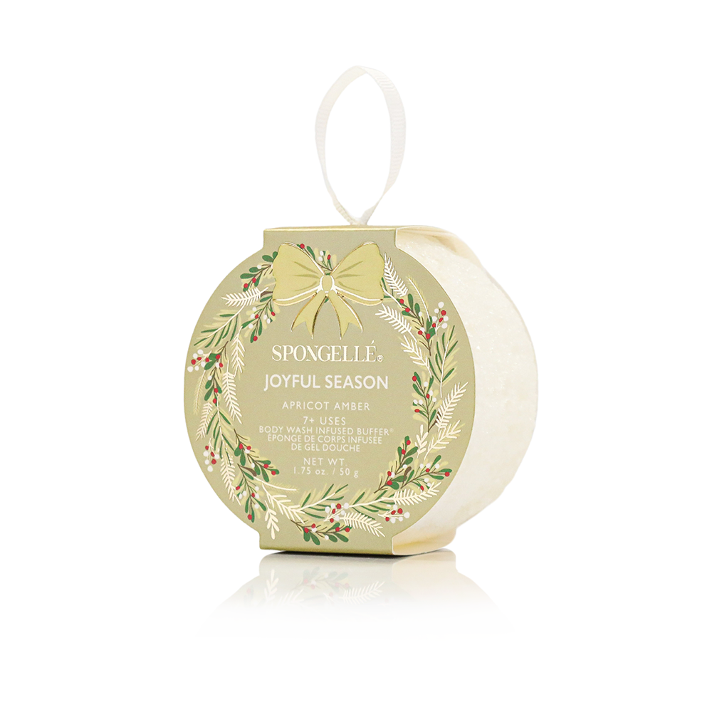 Joyful Season - Apricot Amber | Holiday Wreath - Glamourous Grace
