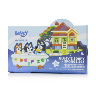 Bluey Body Wash Infused Buffer Gift Set - Glamourous Grace