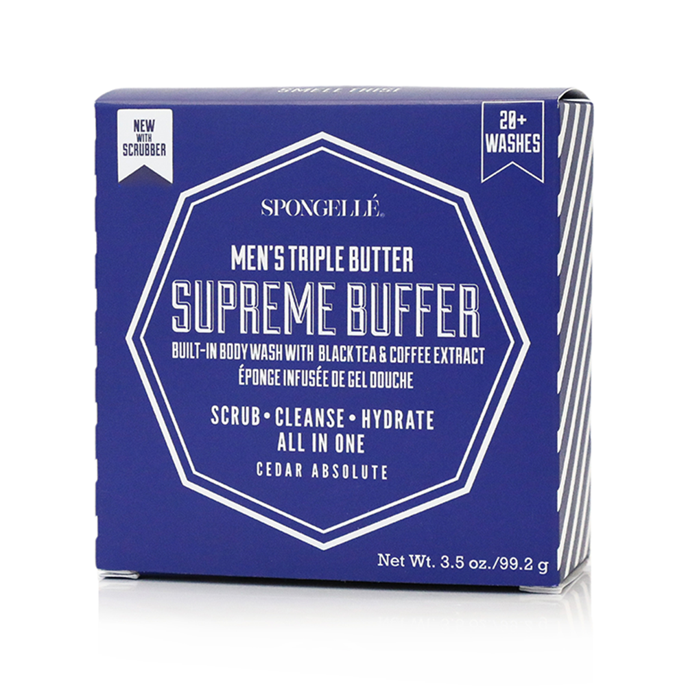 20+ Men's Supreme Buffer | Black Scrubber - Glamourous Grace
