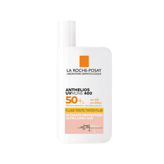 La Roche Posay Anthelios UVmune 400 Fluid Tinted SPF50+ Sunscreen - High Protection Tinted Finish for Daily UV Protection - Glamourous Grace