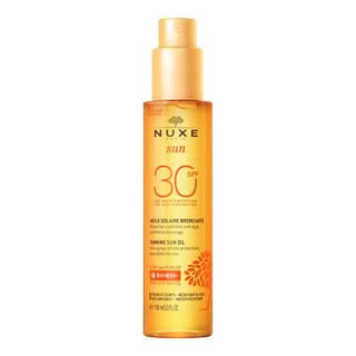 Nuxe Sun Tanning Oil SPF30: Protect & Bronze with Organic Oils & Vitamin E, Water-Resistant Sunscreen for Radiant Skin - Glamourous Grace