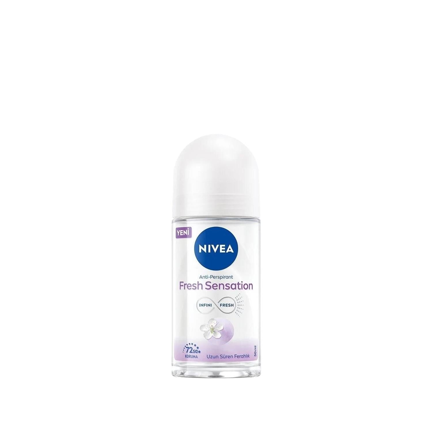 Nivea Fresh Sensation Roll-On Deodorant for Women, 50 ml - Long Lasting Freshness & Odor Protection - Glamourous Grace