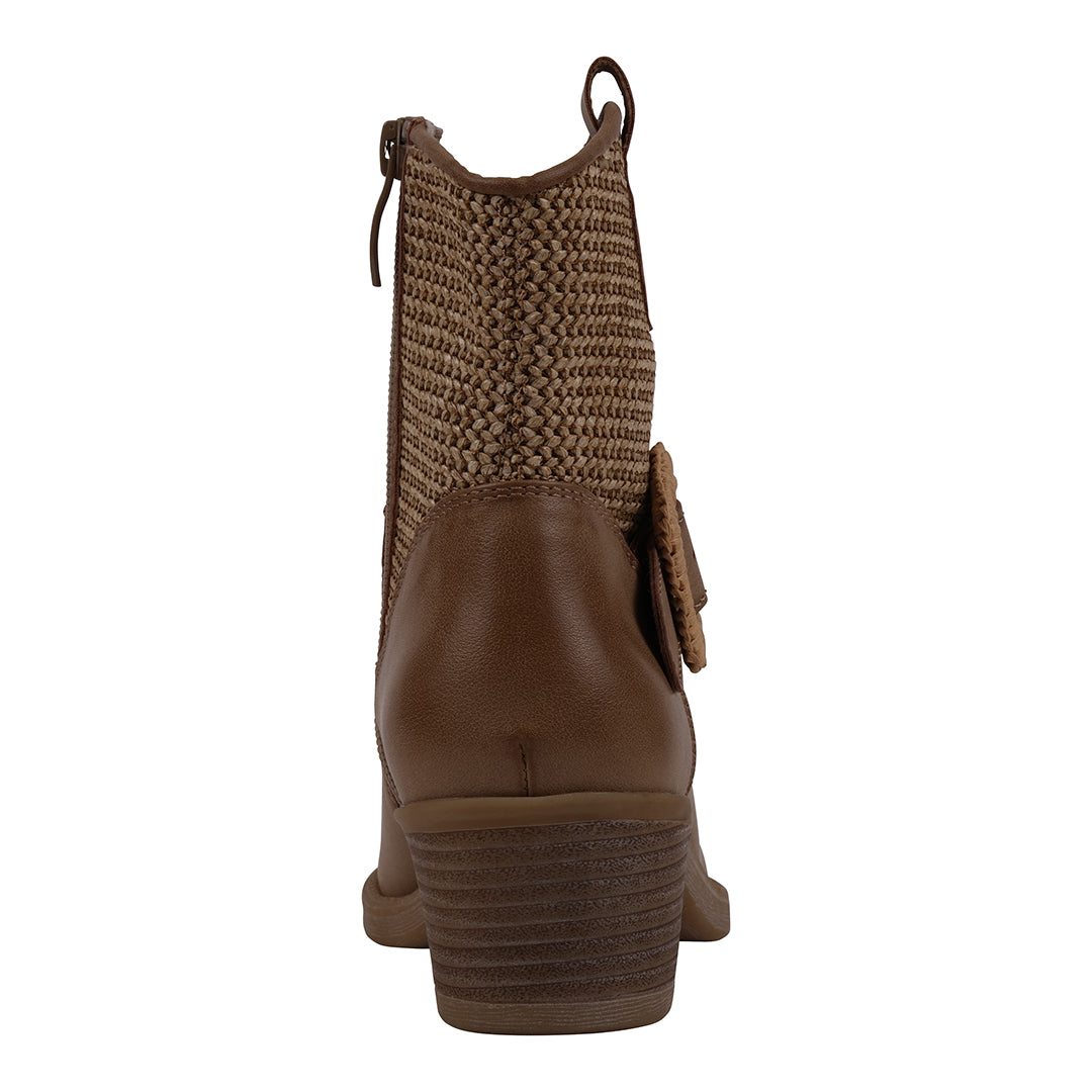 Avery Taupe Western Booties - Glamourous Grace