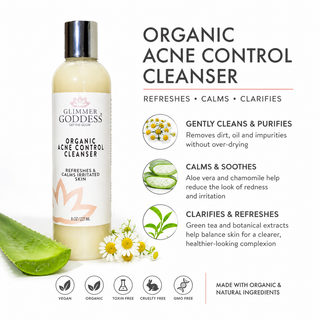 Organic Acne Cleanser – Gentle Face & Body Wash - Glamourous Grace