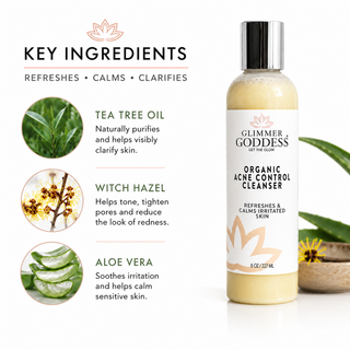 Organic Acne Cleanser – Gentle Face & Body Wash - Glamourous Grace
