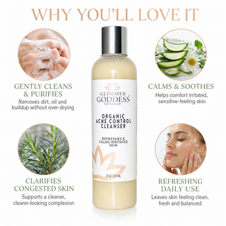 Organic Acne Cleanser – Gentle Face & Body Wash - Glamourous Grace