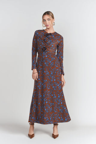Shanna Dress- Copper Floral