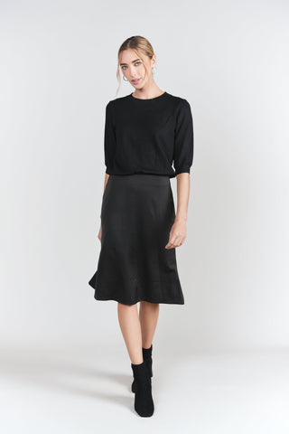 Naomie Slip Skirt 23"- Black