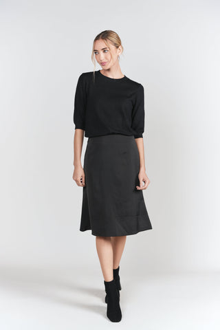 Naomie Slip Skirt 23"- Black