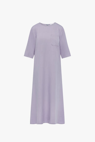 Tencel Pocket Midi Dress- Lilac