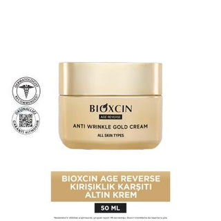 Bioxcin Anti-Aging Face Cream with Gold Particles - Luxurious Hydrating Cream for Fine Lines & Wrinkles, 1.69 fl oz - Glamourous Grace