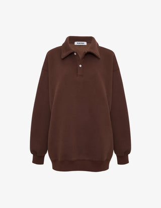 Airport Sweatshirt Chocolate - Glamourous Grace