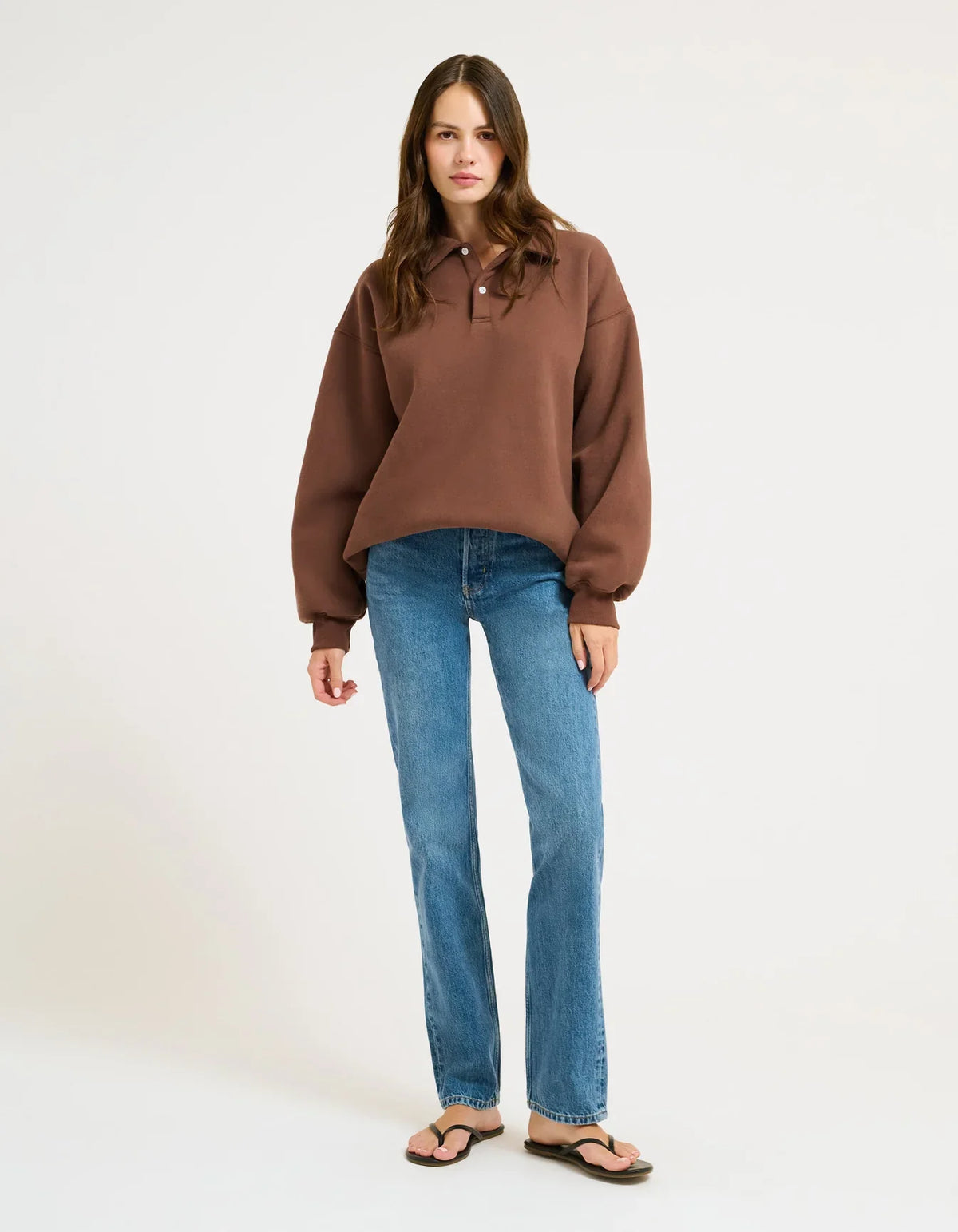 Airport Sweatshirt Chocolate - Glamourous Grace