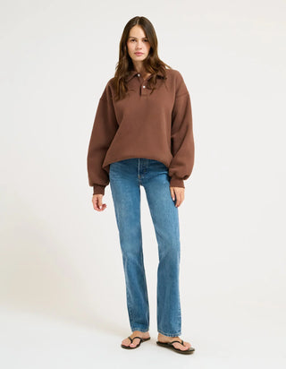 Airport Sweatshirt Chocolate - Glamourous Grace