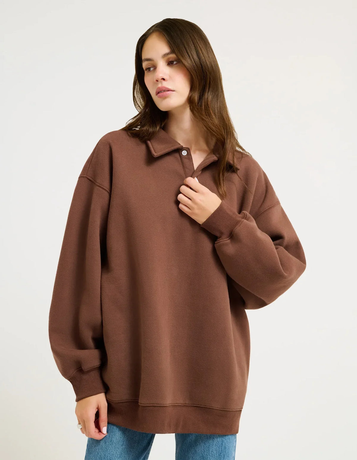 Airport Sweatshirt Chocolate - Glamourous Grace