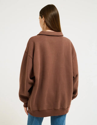 Airport Sweatshirt Chocolate - Glamourous Grace
