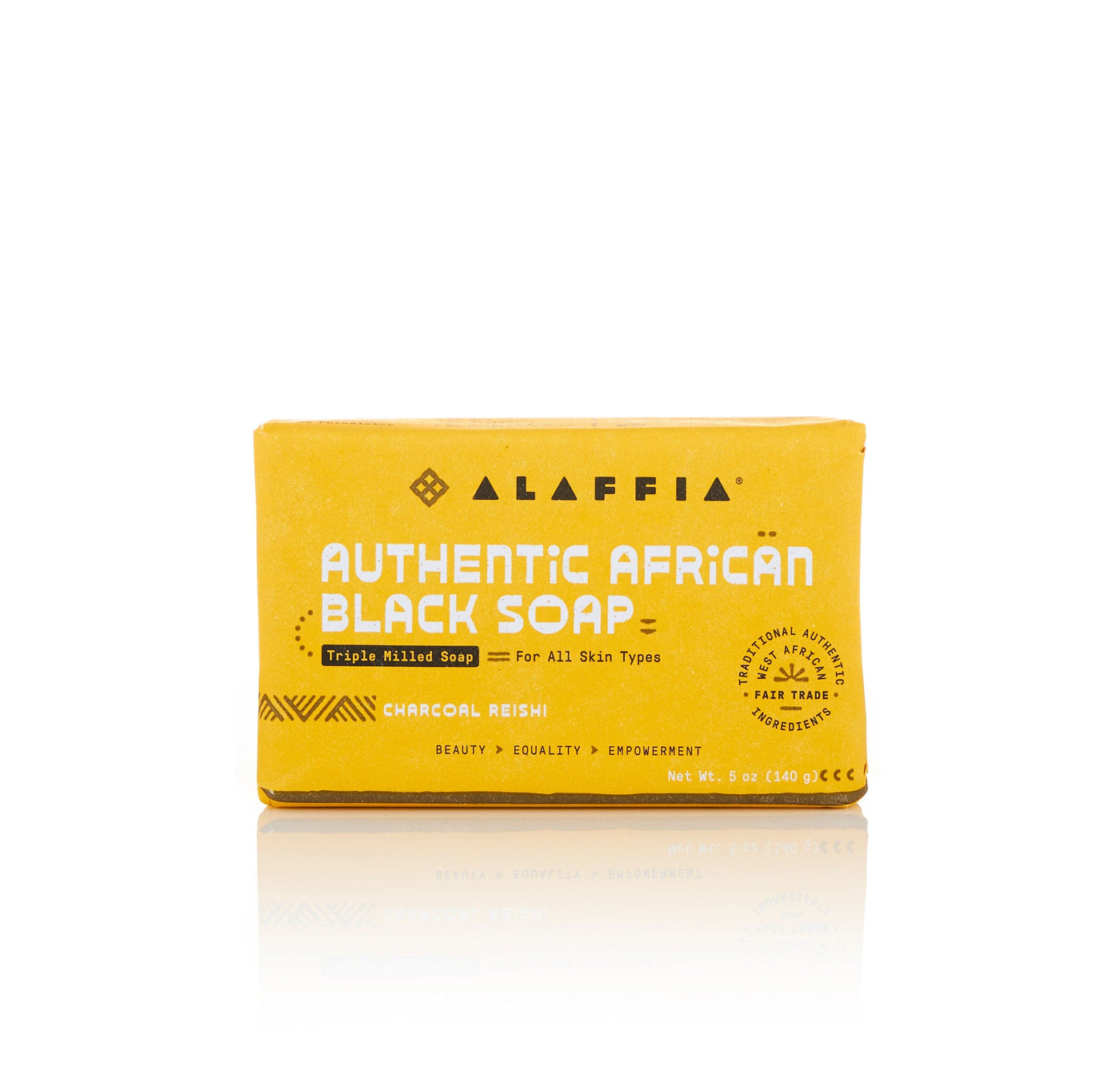 Authentic African Black Soap Triple Milled - Charcoal Reishi - Glamourous Grace