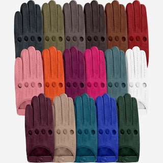 Alessa (turquoise) - Classic Italian lambskin leather driving gloves - Glamourous Grace
