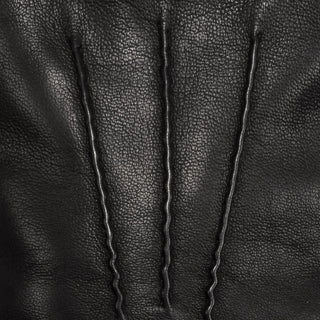 Alessandro (black) - Italian lambskin leather gloves with cashmere lining & touchscreen feature - Glamourous Grace