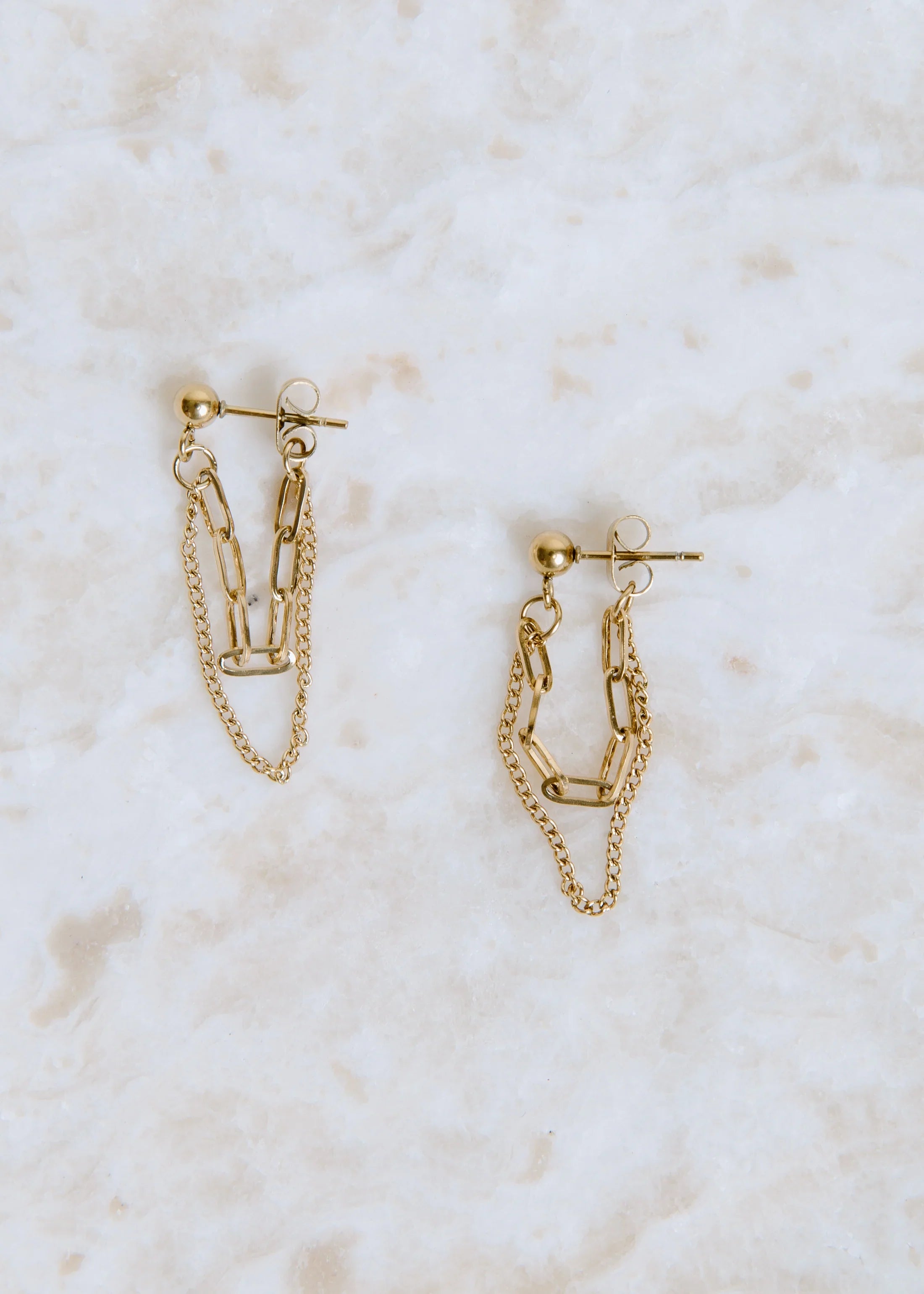 Amelia Layered Gold Earrings