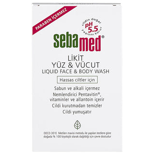 Sebamed Liquid Face and Body Cleanser - Gentle pH 5.5 Skincare for Sensitive Skin, Moisturizing & Vitamin-Enriched - Glamourous Grace
