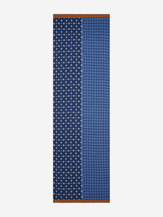 Andrea (blue) - Soft and lightweight Italian scarf from 100% wool - Glamourous Grace