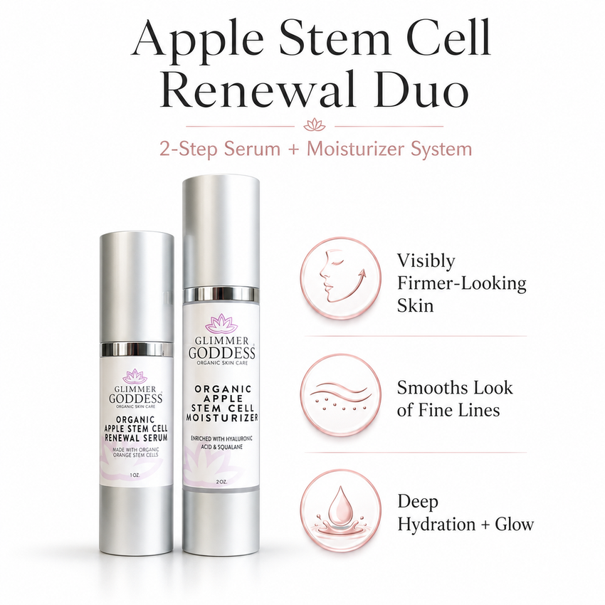 Cellular Renewal Duo – Apple Stem Cell Serum + Moisturizer - Glamourous Grace