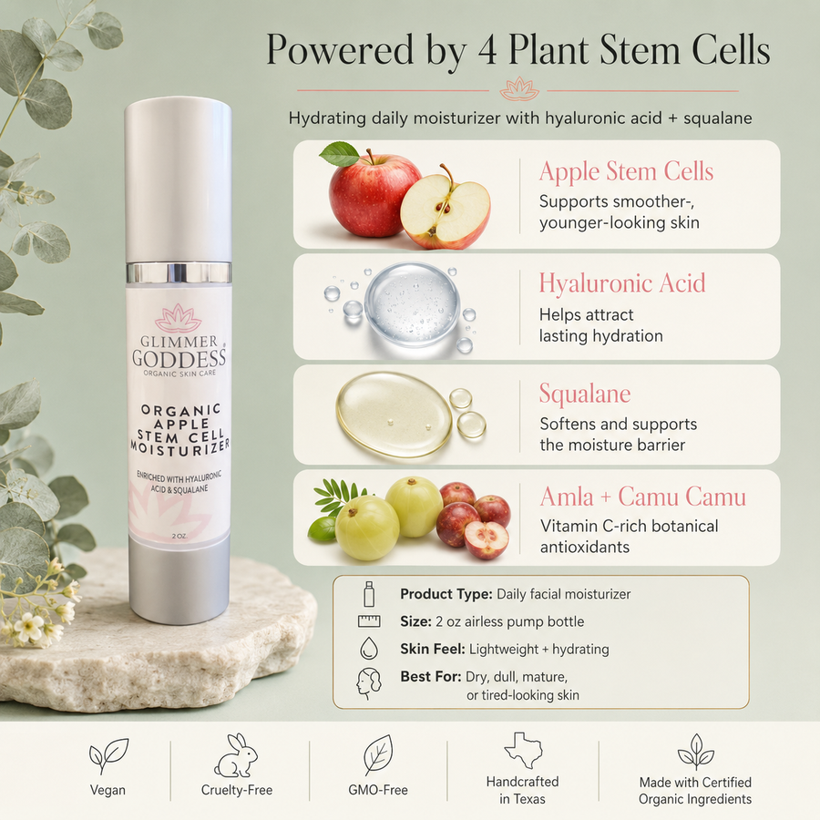 Organic Apple Stem Cell Moisturizer – Anti-Aging Treatment - Glamourous Grace