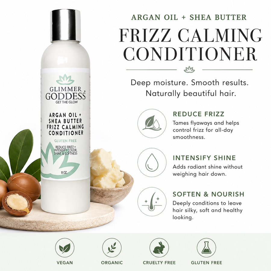 Organic Argan Oil Hair Conditioner – Deep Moisture & Frizz Control - Glamourous Grace