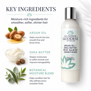 Organic Argan Oil Hair Conditioner – Deep Moisture & Frizz Control - Glamourous Grace