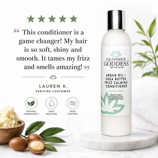 Organic Argan Oil Hair Conditioner – Deep Moisture & Frizz Control - Glamourous Grace