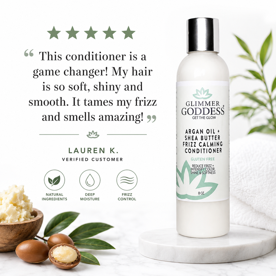 Organic Argan Oil Hair Conditioner – Deep Moisture & Frizz Control - Glamourous Grace