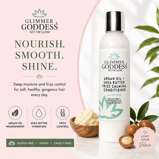 Organic Argan Oil Hair Conditioner – Deep Moisture & Frizz Control - Glamourous Grace