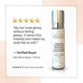 Organic Hair Shine Spray – Frizz Control & Hydrating