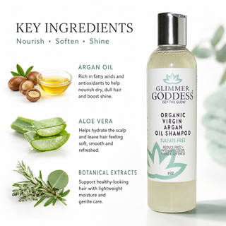 Organic Sulfate-Free Shampoo with Argan Oil for Healthy Hair - Glamourous Grace