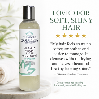 Organic Sulfate-Free Shampoo with Argan Oil for Healthy Hair - Glamourous Grace